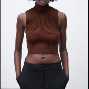 ZARA - Ribbed Knit Top